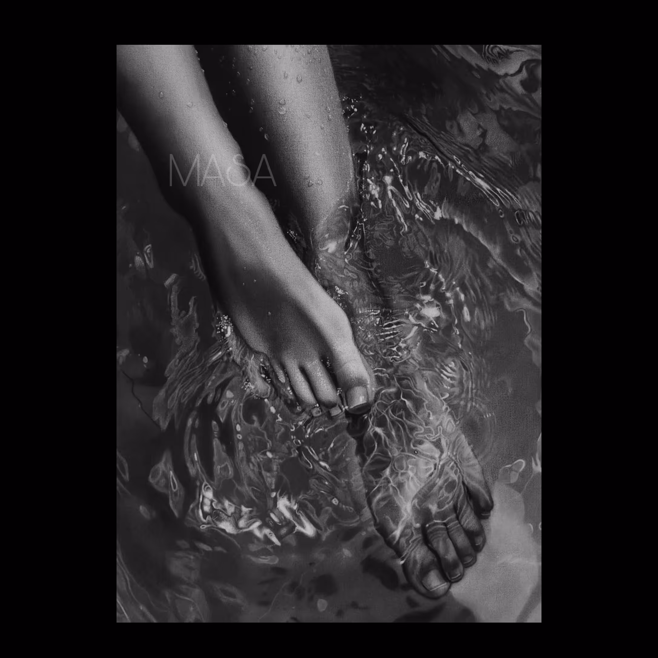 نقاشی سیاه قلم  هایپررئال