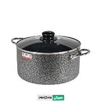 قابلمه تابان مدل چکشی درب پیرکس سایز 26