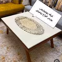 رومیزی جلومبلی سه تکه چرم اکلیلی در طرحهای جدید و متنوع 