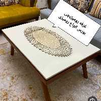 رومیزی جلومبلی سه تکه چرم اکلیلی در طرحهای جدید و متنوع 