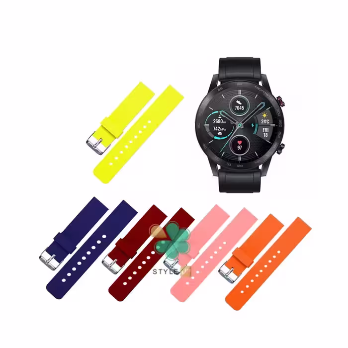 بند سیلیکونی Rubber مناسب ساعت هواوی Honor MagicWatch 2 46mm