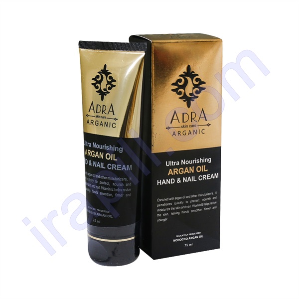کرم مرطوب کننده دست و ناخن حاوی روغن آرگان آدرا 75 میلی لیتر