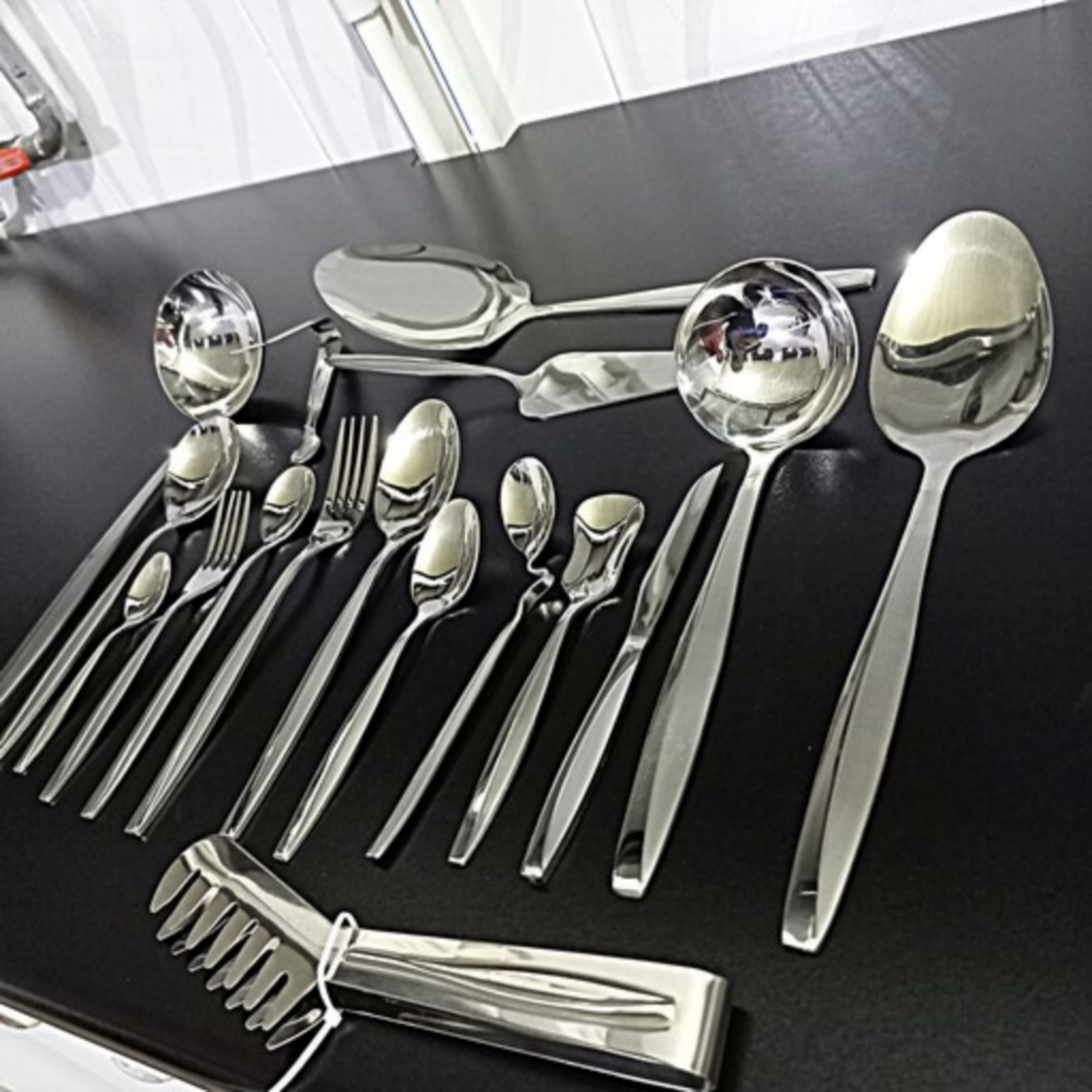 سرویس قاشق و چنگال 24 نفری تمام استیل یونیک آلمان طرح ماینز ارسال رایگان