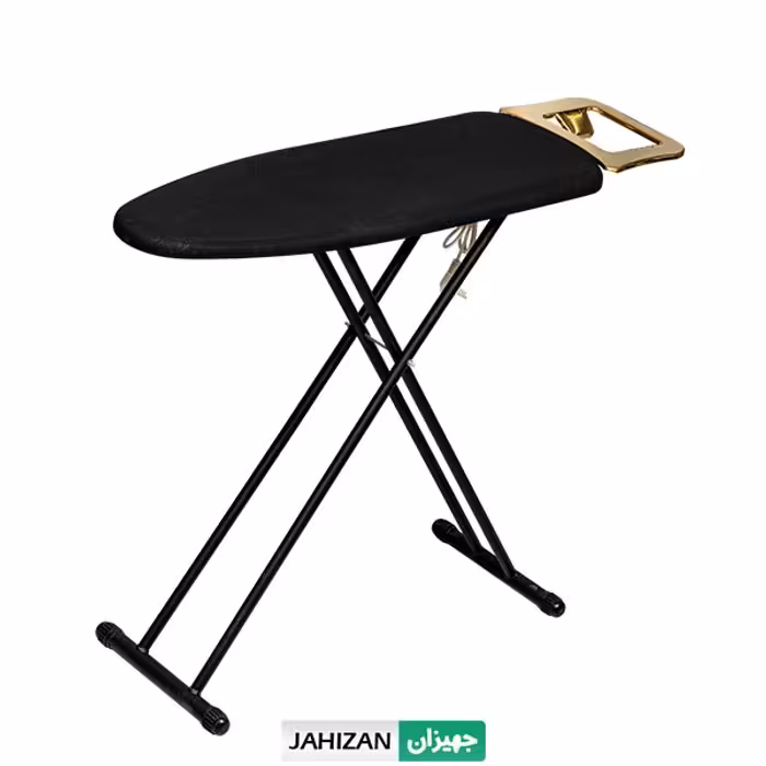 میز اتو پریزدار پایه بلند آرتیستون مشکی طلایی کد 4069