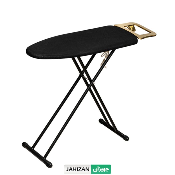 میز اتو پریزدار پایه بلند آرتیستون مشکی طلایی کد 4069