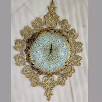 ساعت برنز سنگین وزن 6کیلویی صفحه بزرگ و  طلایی