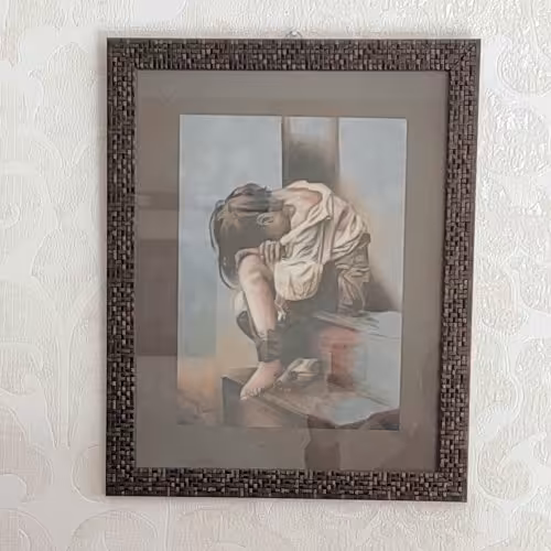 تابلو نقاشی پاستل مدادی