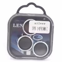 محافظ لنز دوربین فلزی رینگی آیفون14پرومکس رنگ نقره ای