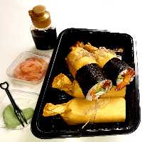 سوشی بوریتو میگو سوخاری (دو پرس)