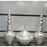 شکلات خوری و تنگ نیزه ای.ست سه تکه قلمزنی