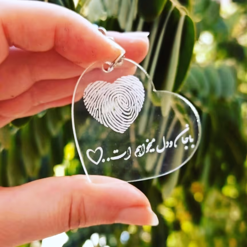 جاکلیدی پلکسی مدل قلب.                              