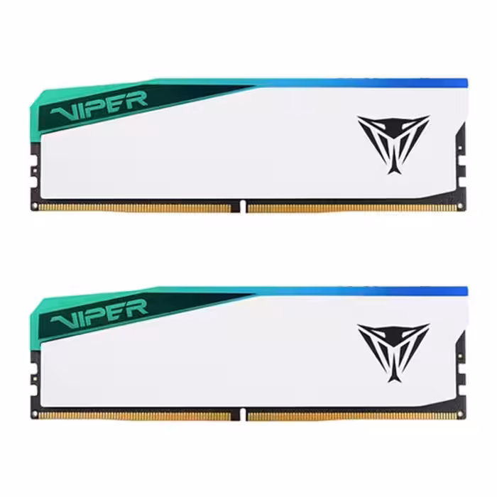 رم کامپیوتر DDR5 دو کاناله 6400 مگاهرتز CL32 پاتریوت Viper Elite 5 RGB ظرفیت 32 گیگابایت