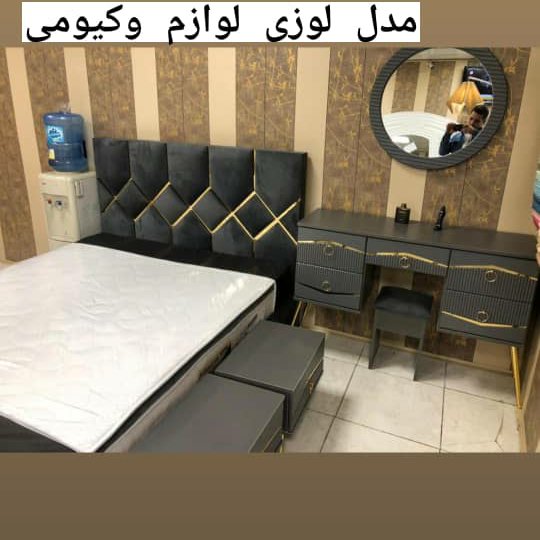 تخت خواب دونفره همراه با لوازم کد66