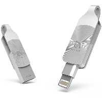 فلش مموری آدام المنتس ADAM ELEMENTS لایتنینگ مدل iKlips DUO Plus ظرفیت 64 گیگابایت نقره ای - Hiapple.ir