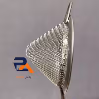 الک استیل صافی استیل دسته دار سایز7  آهنربا نگیر تفاله گیر چایی صافی دمنوش 