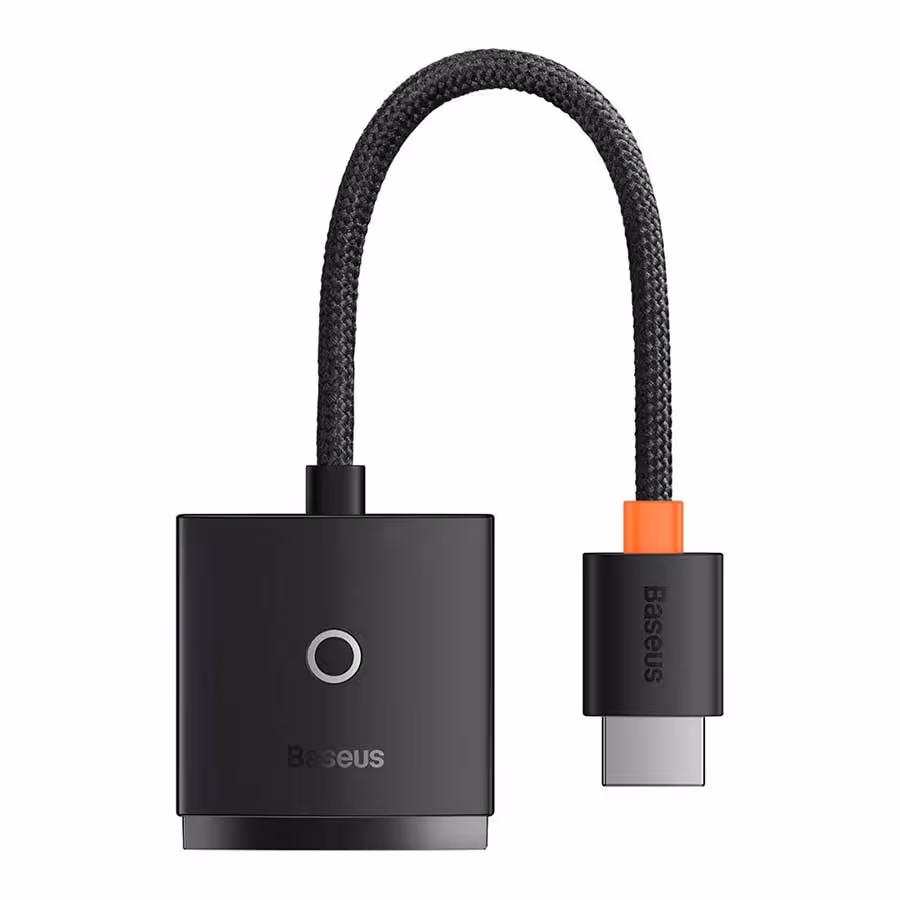 قیمت و خرید کابل تبدیل 0.21 متری HDMI به VGA/AUX بیسوس مدل Lite WKQX010101 | یاس ارتباط