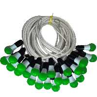 ریسه 30 متری سبز با بوکسل نگهدارنده روکشدار