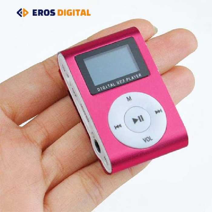 MP3 پلیر طرح آیپاد دارای صفحه نمایش به همراه هندزفری - صورتی