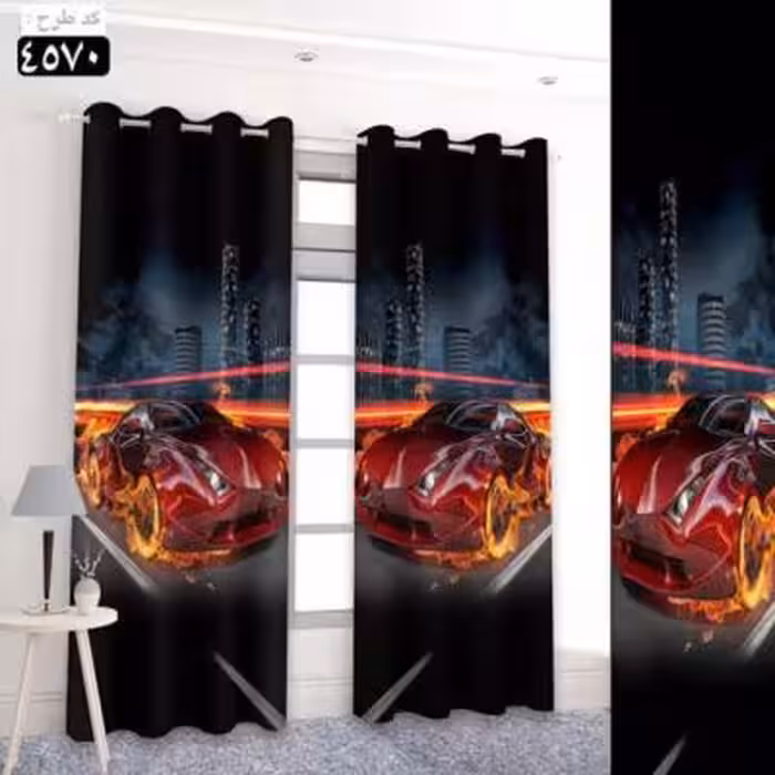 پرده تصویری طرح ماشین اسپرت