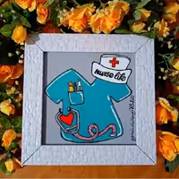 تابلوویترای‌روز‌پرستار بهمراه قاپ سایز 20در20 