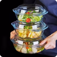 قابلمه پیرکس سه سایز Borcum