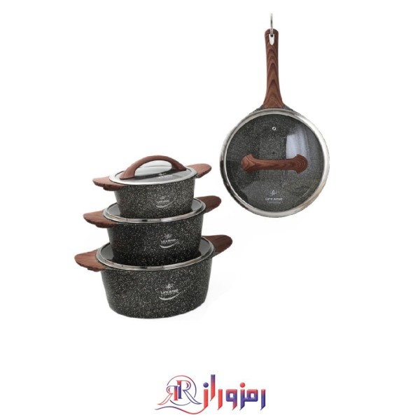 سرویس قابلمه 8 پارچ گرانیت لایف اسمایل مدل LIFEP5_8