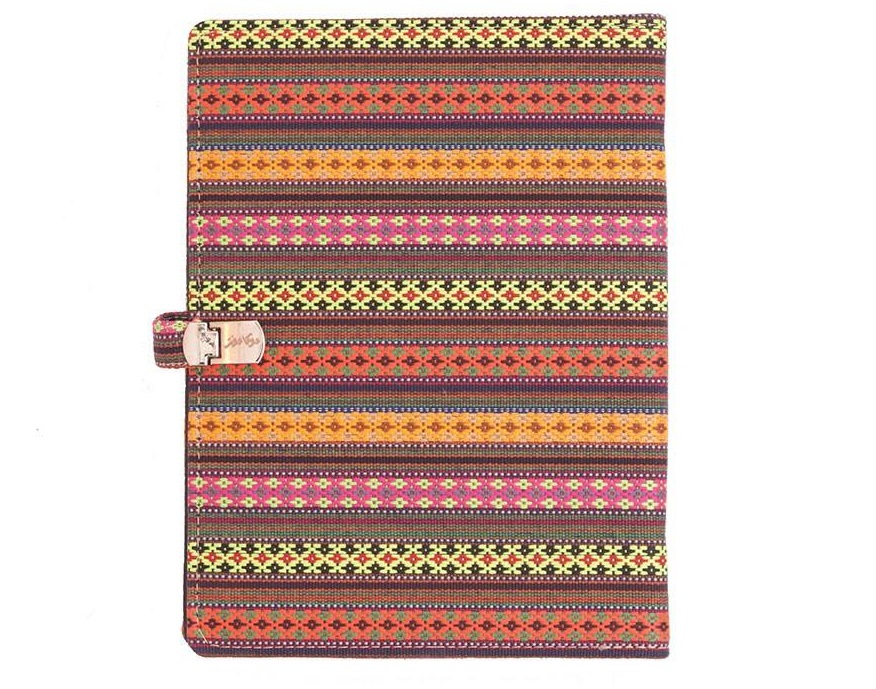 دفتر کلاسوری دوکادفتر طرح پارچه جاجیم مدل 04-612