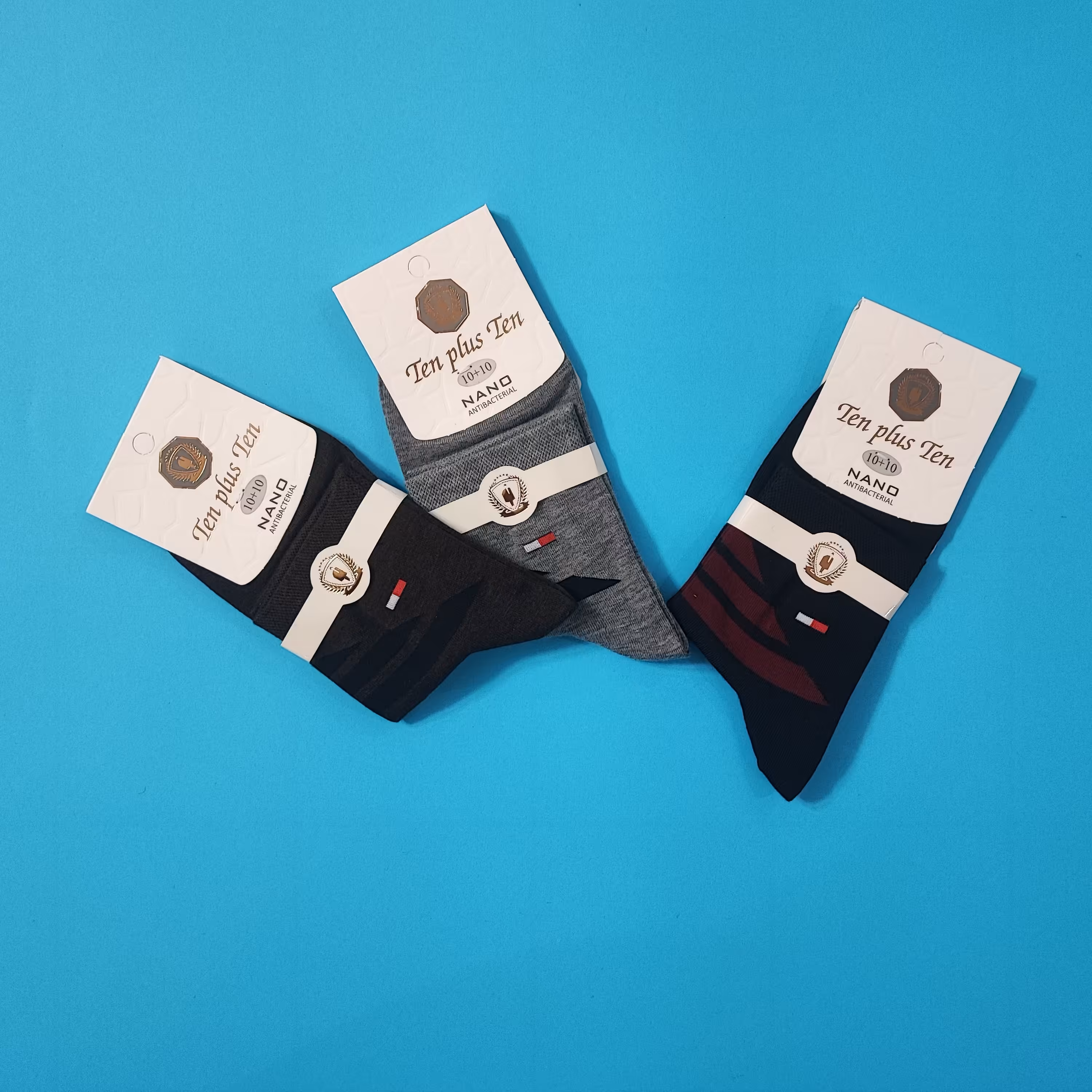 پک سه عددی جوراب اعلا برند تن پلاس تن نیم ساق