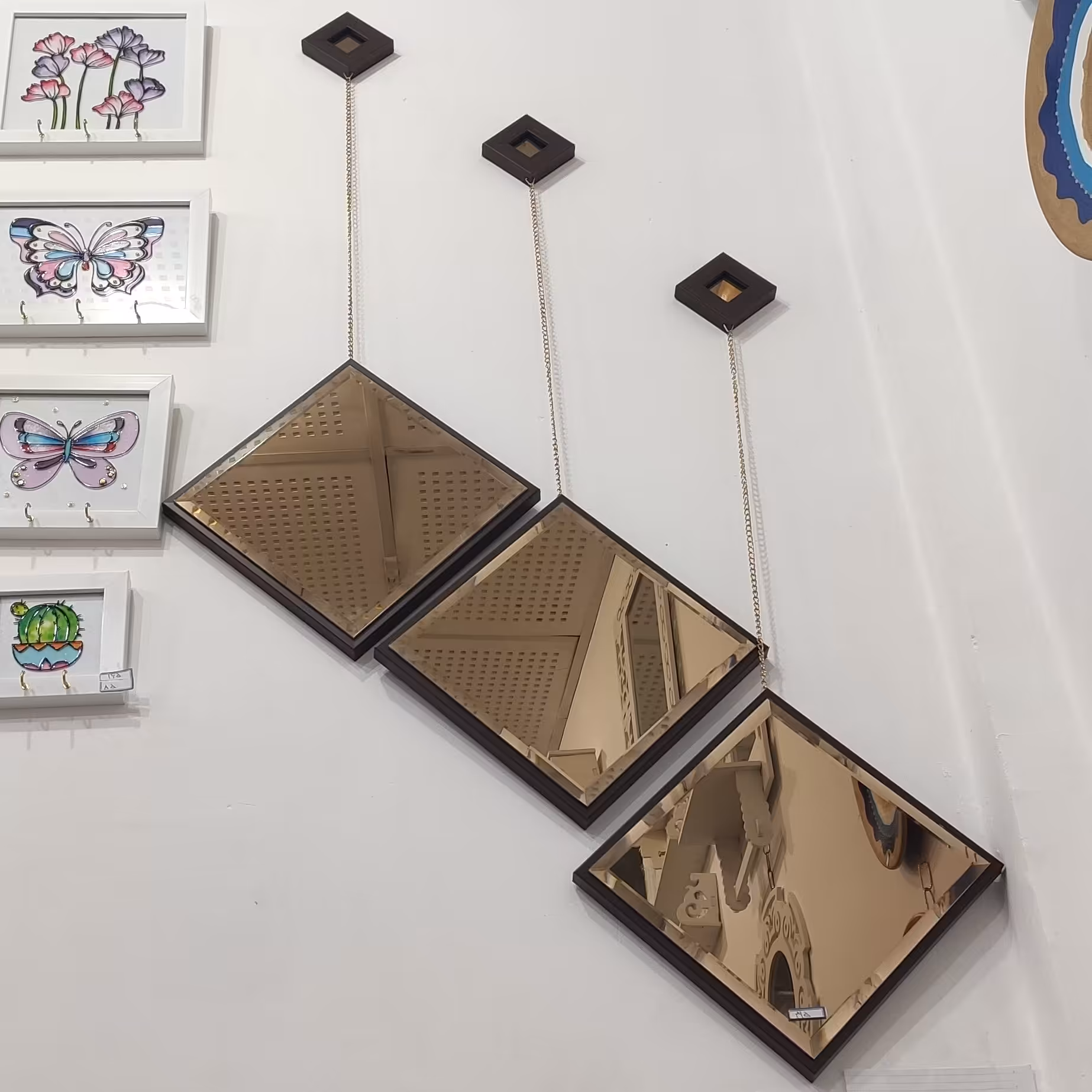 آینه لوزی سه تیکه