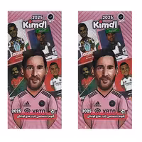 اسباب بازی شانسی مدل آلبوم کارت فوتبال مسی 2025 بسته 2 عددی