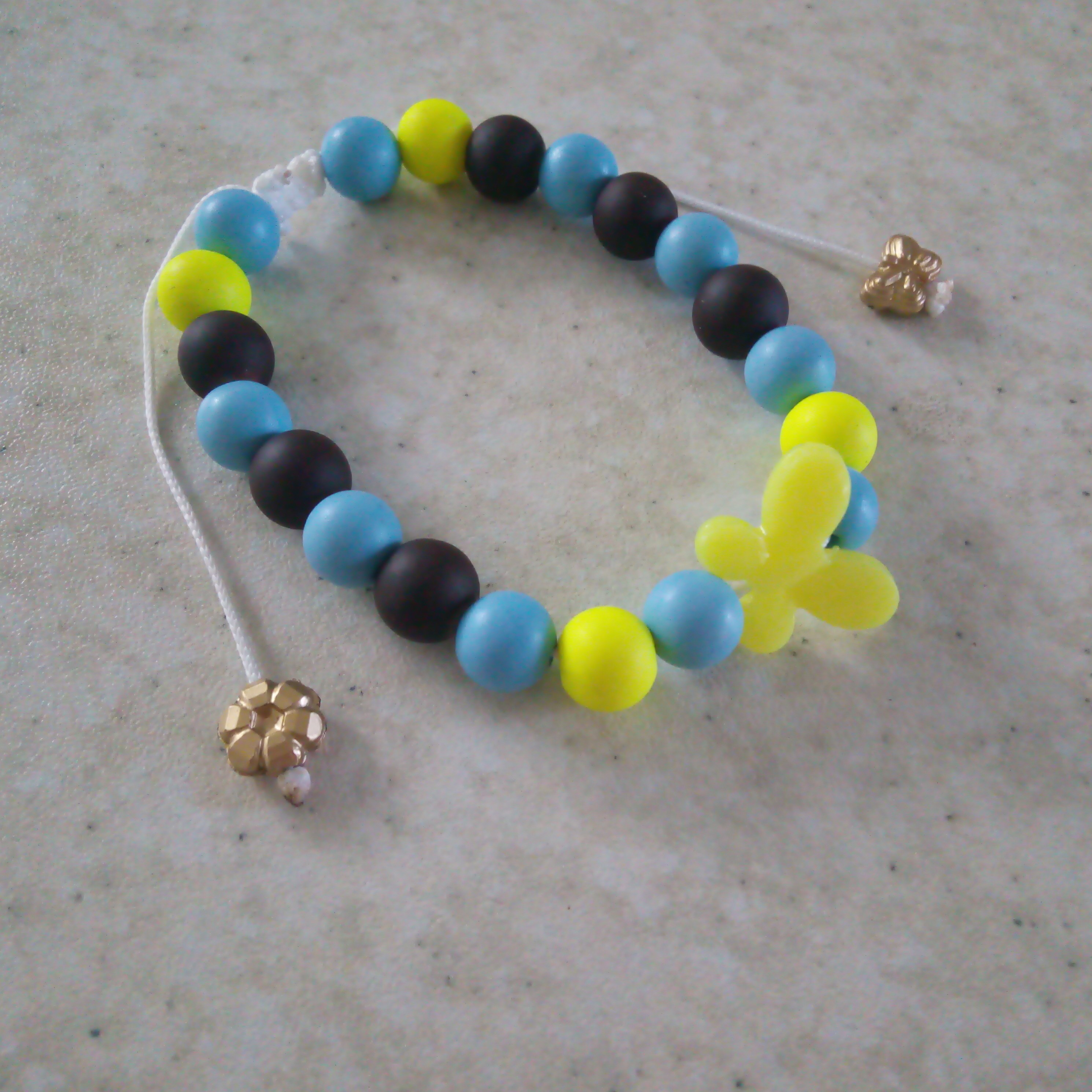 دستبند مهره سنگی،مات،کد3