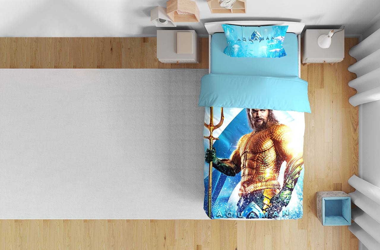 روتختی یک نفره آلوئه ورا لومانا 4تکه طرح Aquaman