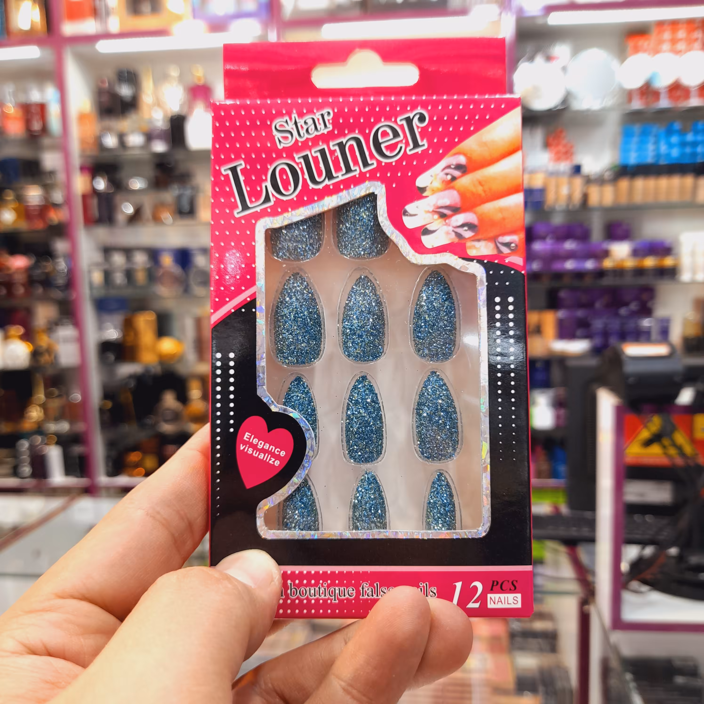 ناخن مصنوعی 12 عددی مرغوب طرح لاک ژل 19