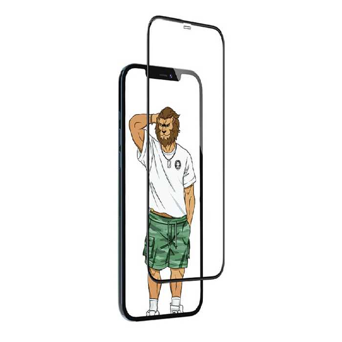 محافظ صفحه نمایش شیشه ای آیفون 11 گرین Green iphone 11 3D Silicone  Full Curved &amp; HD Glass