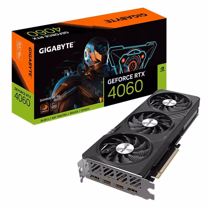 کارت گرافیک گیگابایت GeForce RTX 4060 GAMING OC 8G