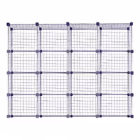 ست قفسه مشبک چهار طبقه در چهار ردیف سایز 48x32(ارسال پس کرایه و به عهده مشتری)