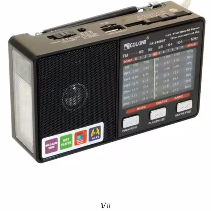 اسپیکر بلوتوثی فلش خور مموری خور باصدای بلند ودارای رادیو