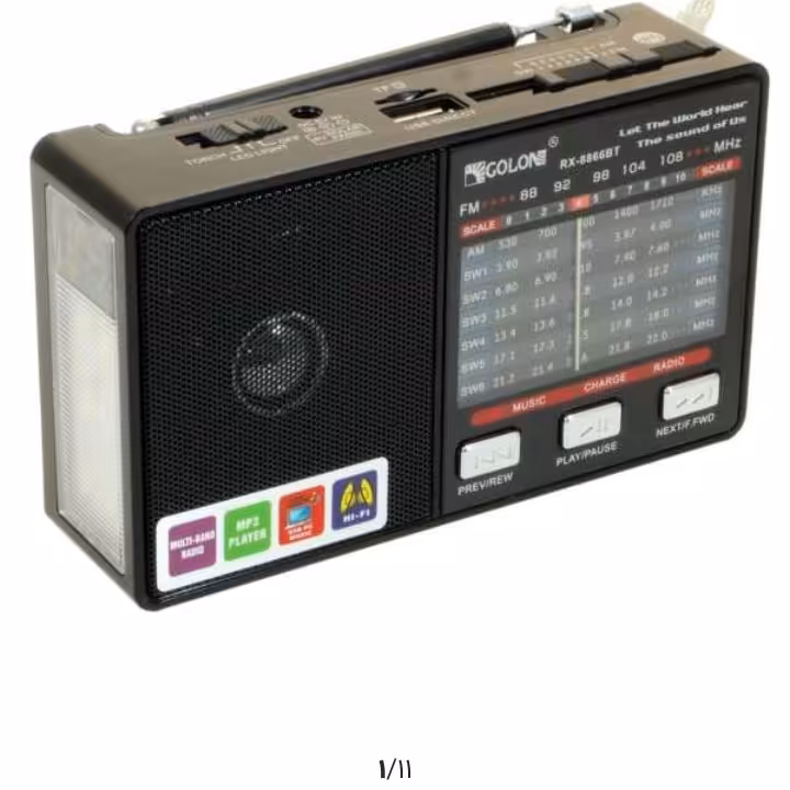 اسپیکر بلوتوثی فلش خور مموری خور باصدای بلند ودارای رادیو