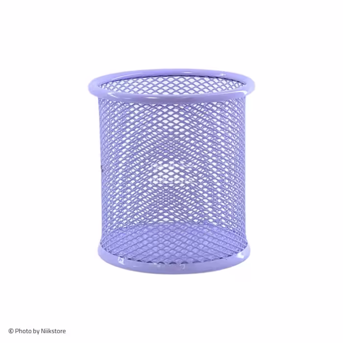 جاقلمی فلزی پاستلی کروناCorona  pastel colored mesh pencil cup