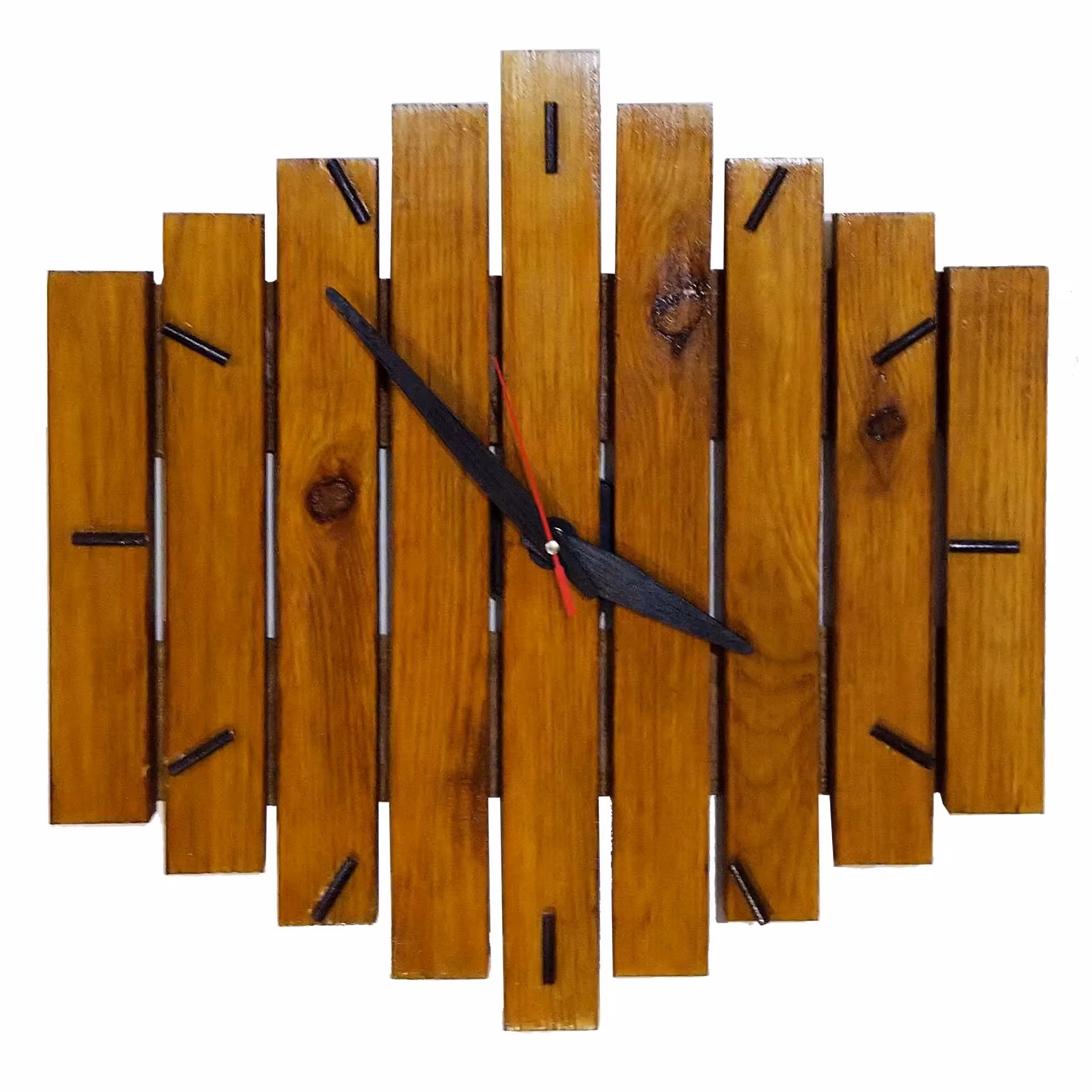 ساعت دیواری چوبی مدل آفتاب