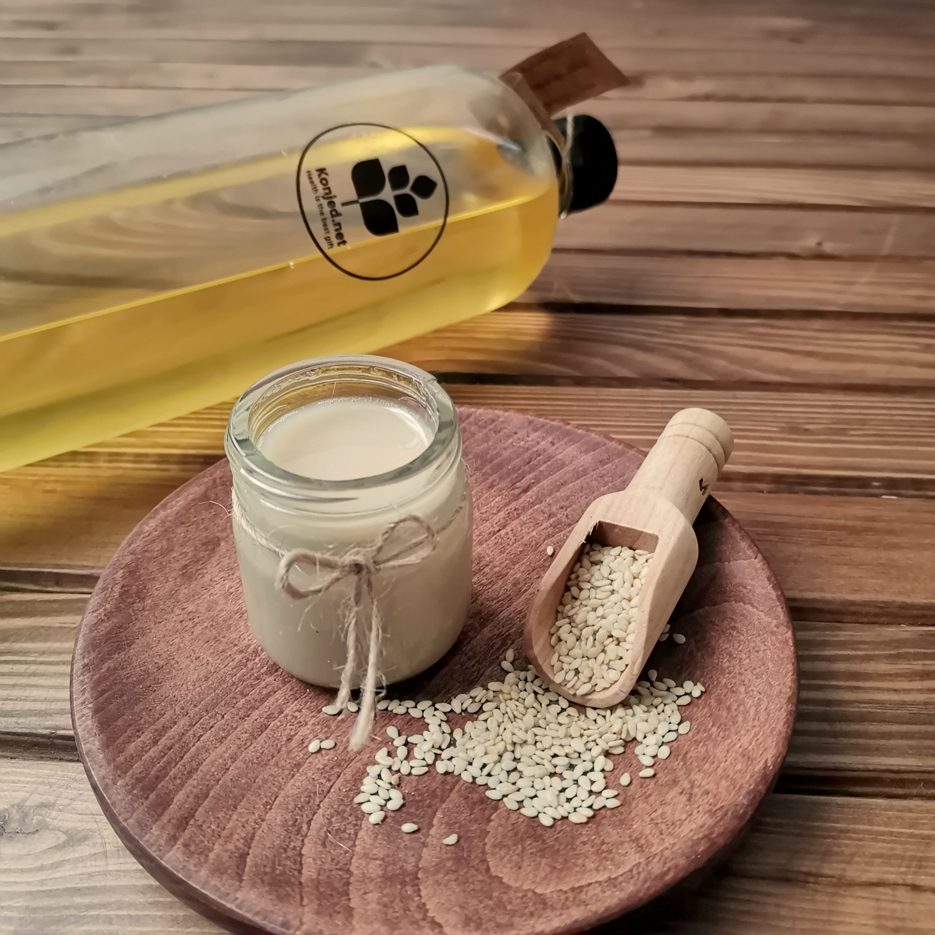 روغن ارده کنجد 1 لیتری اعلا کنجد