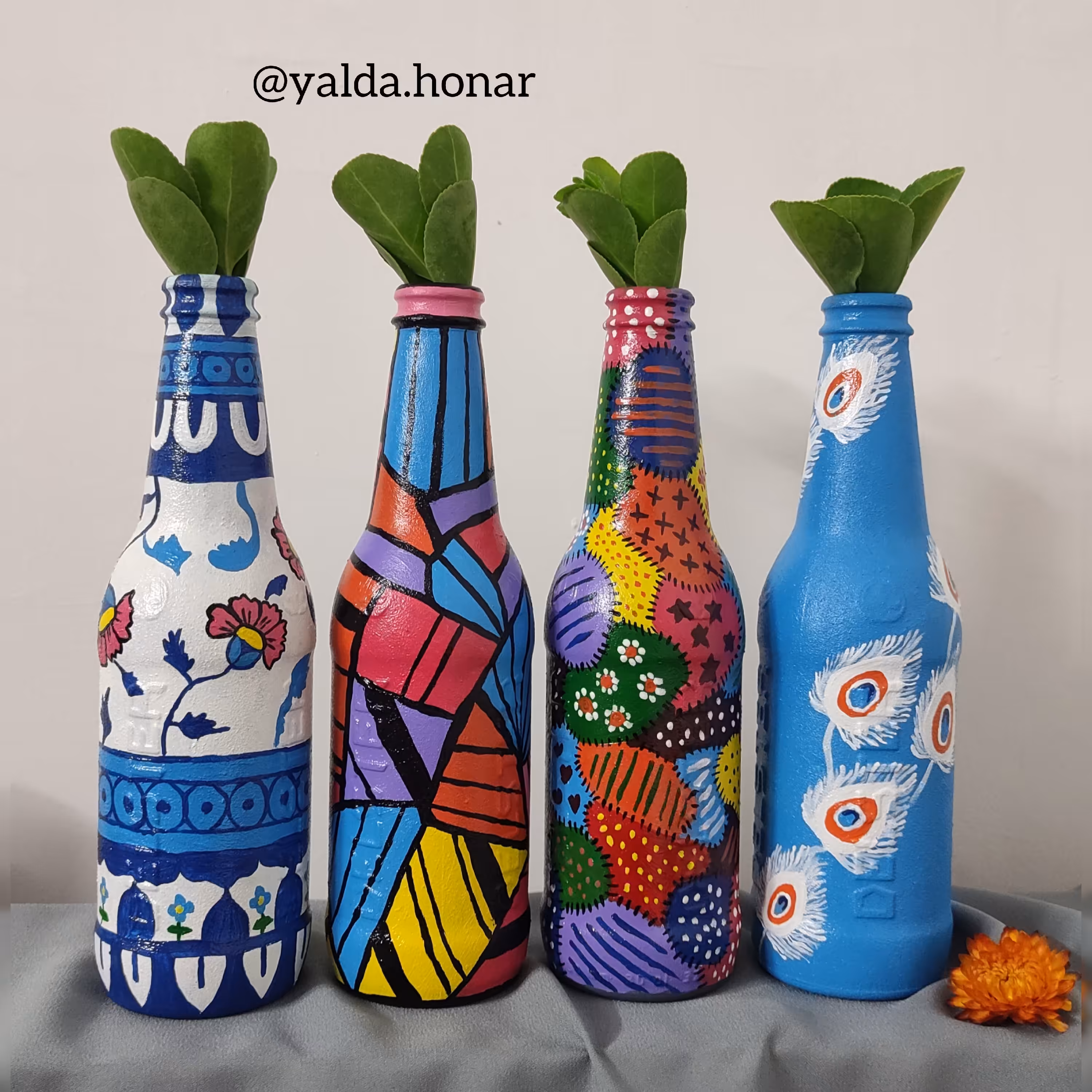 گلدان شیشه ای  کد 5 (پس کرایه)