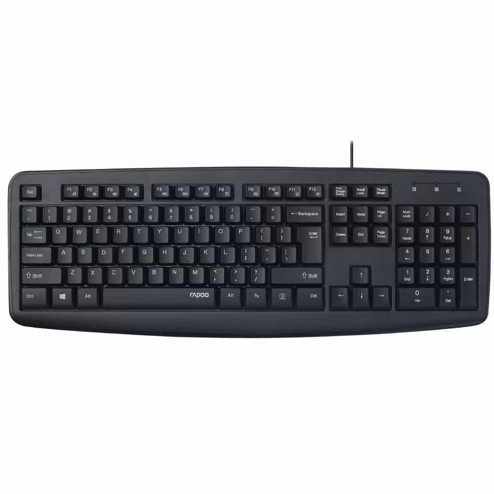 کیبورد USB رپو مدل NK2600Rapoo NK2600 Wired Keyboard USB
