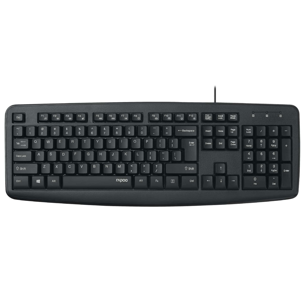 کیبورد USB رپو مدل NK2600Rapoo NK2600 Wired Keyboard USB