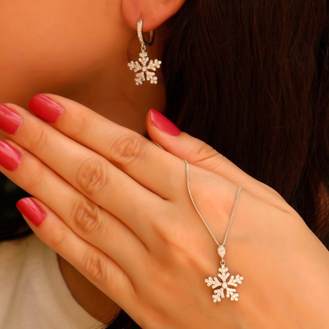 نیم ست نقره طرح تابان