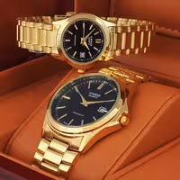 ساعت ست کاسیو طلایی کیفیت درجه یک