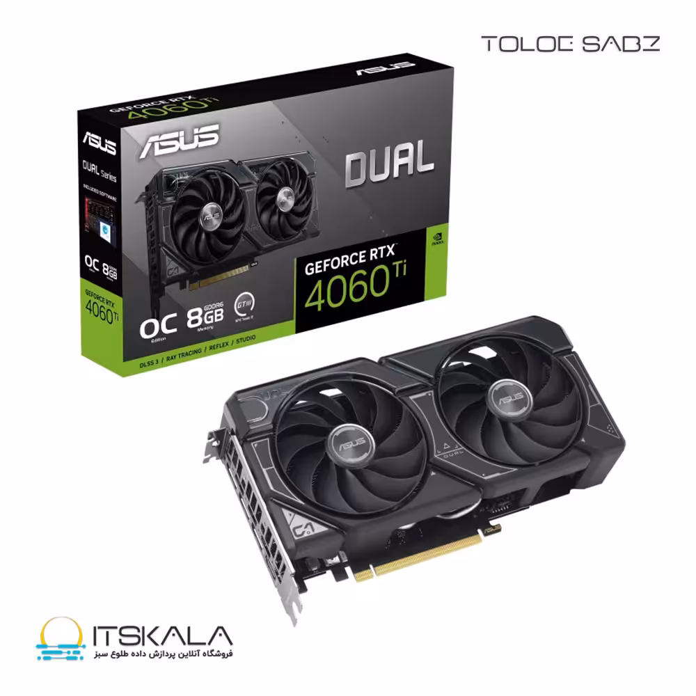 قیمت و خرید کارت گرافیک ایسوس مدل Dual GeForce RTX 4060 Ti OC 8GB GDDR6 | ITSKALA