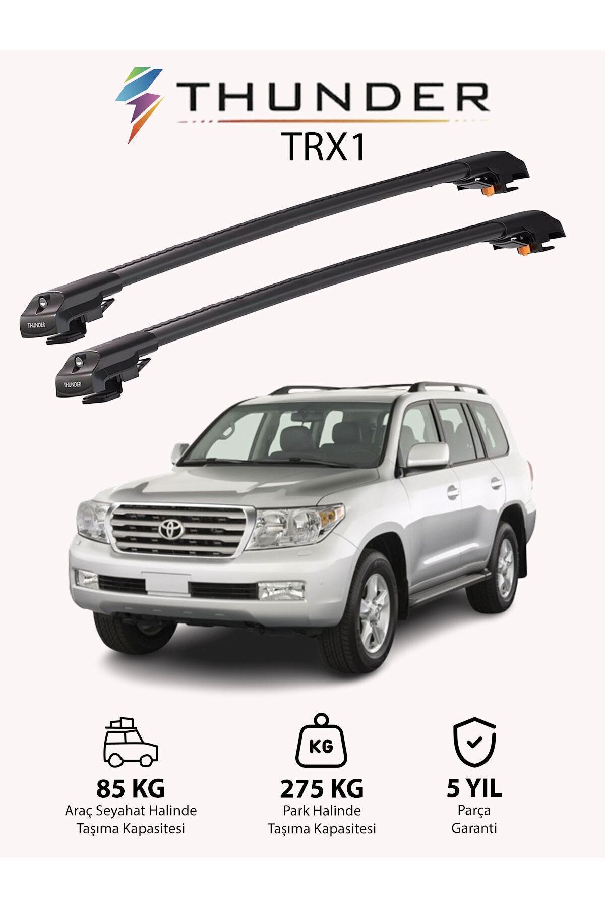 نوار محافظ خودرو خاکستری TOYOTA LAND CRUISER 2008 2021 TRX1 THURDER CARRIM Thunder