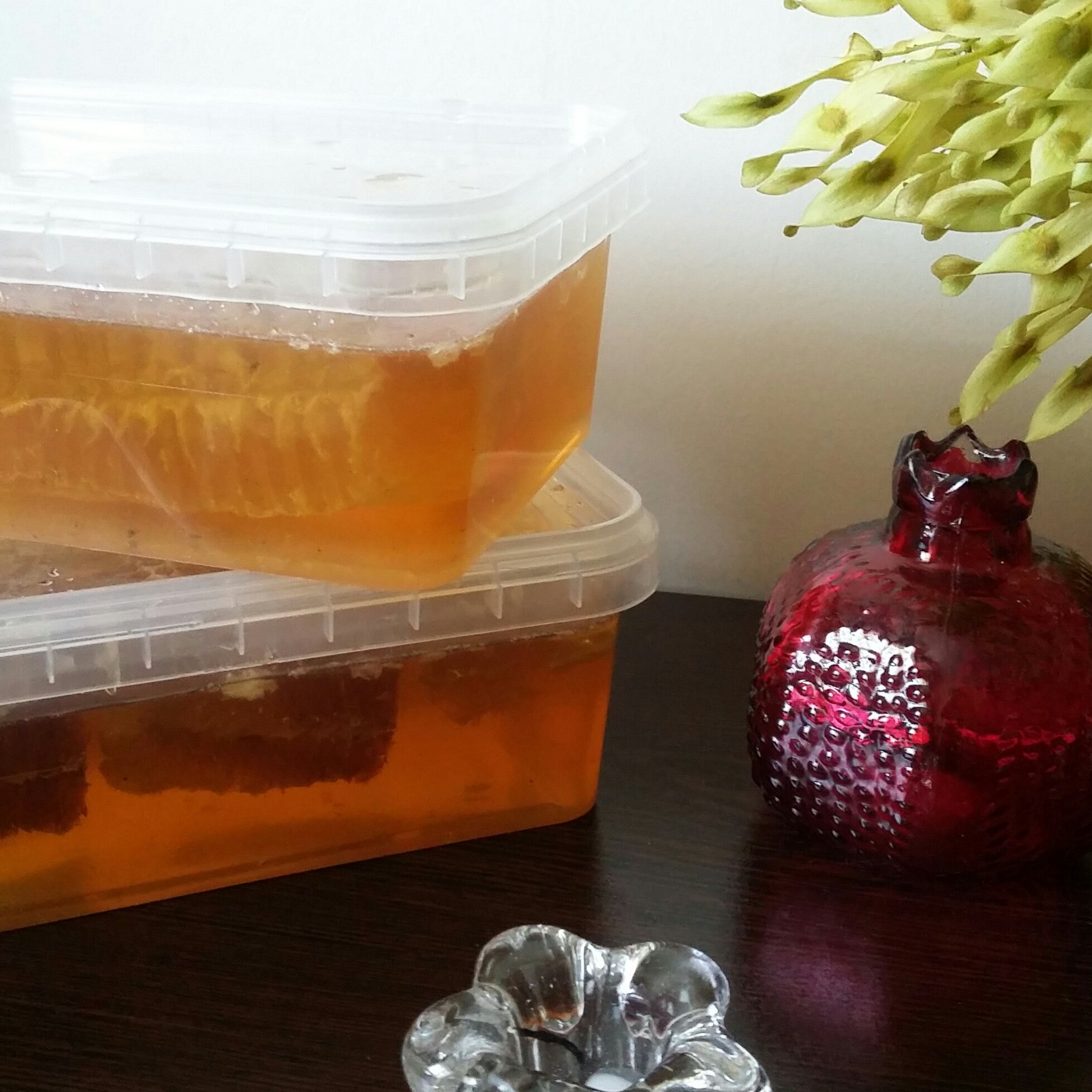 پک 2 عددی عسل گون با موم  100درصد طبیعی (1900 گرم)