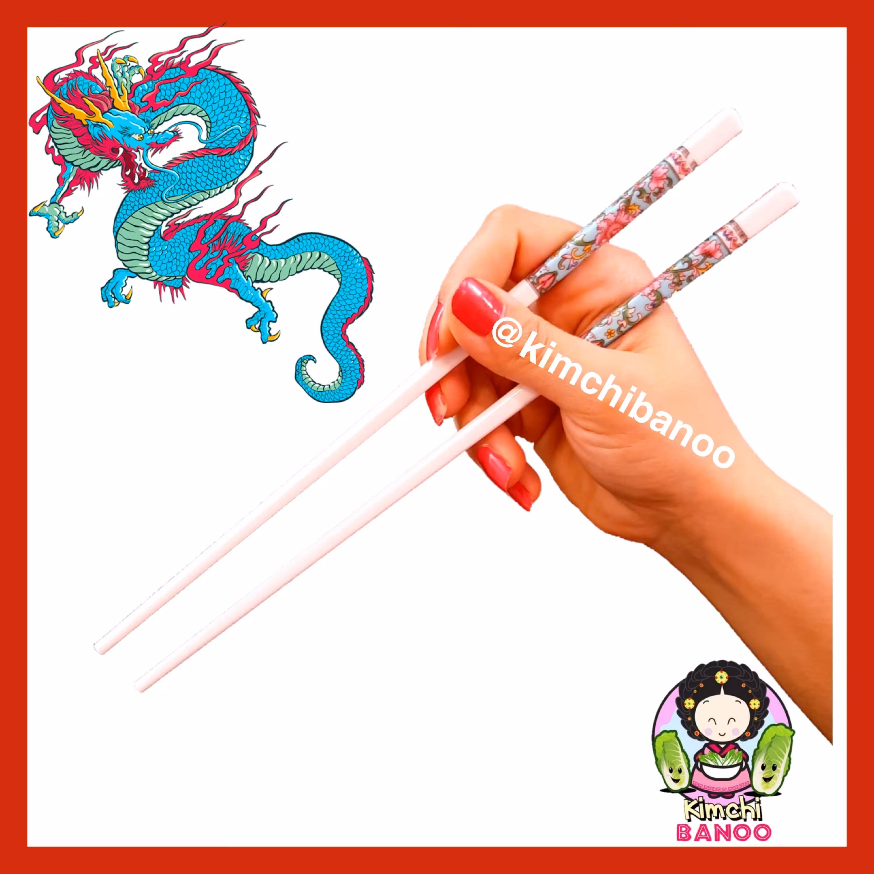 چاپستیک سرامیک چینی کد 3